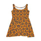 Folk Art Sun Pattern Women's Skater Dress