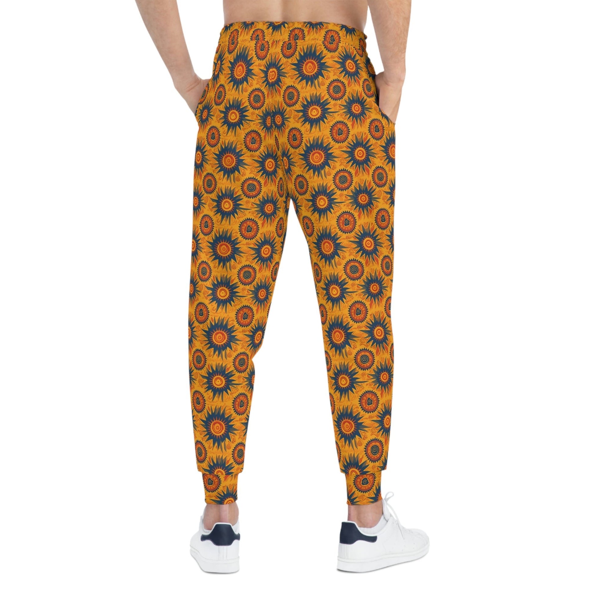 Folk Art Taro Sun Pattern Athletic Joggers