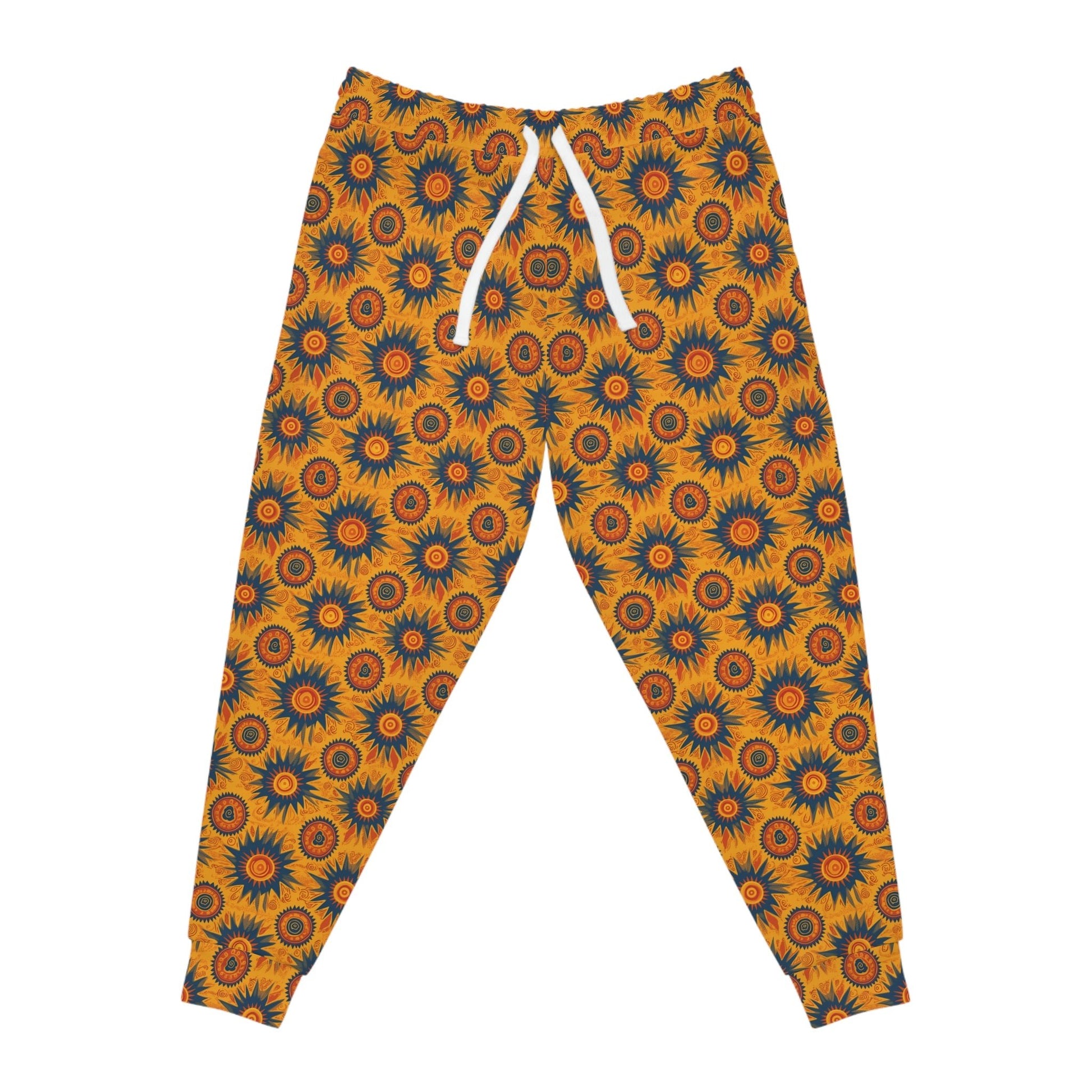 Folk Art Taro Sun Pattern Athletic Joggers