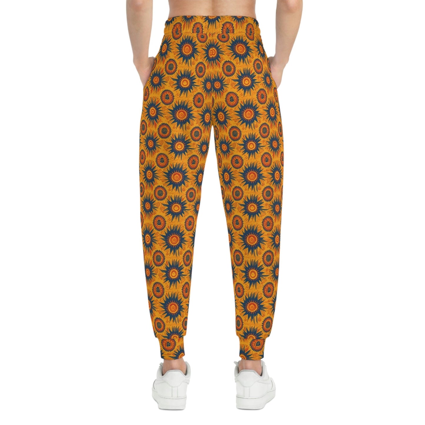 Folk Art Taro Sun Pattern Athletic Joggers