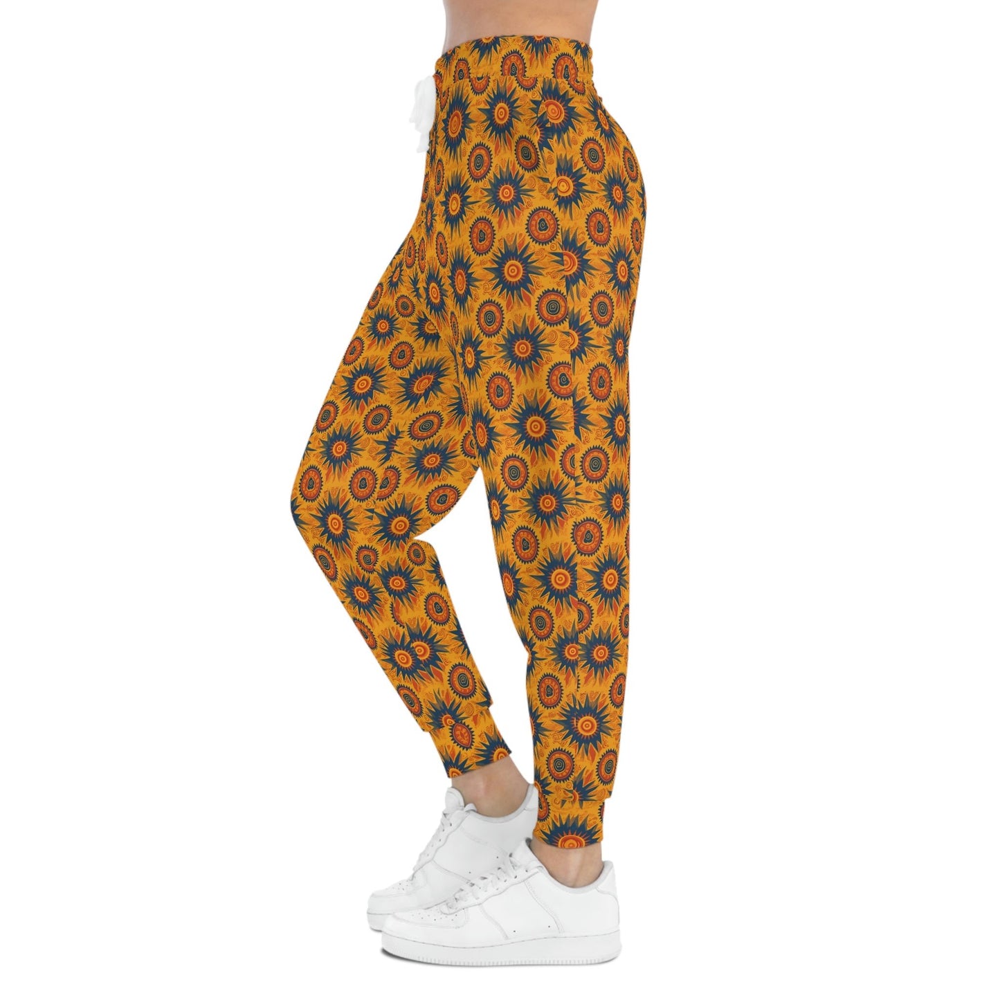 Folk Art Taro Sun Pattern Athletic Joggers