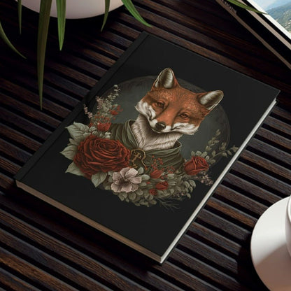 Fox and Roses Hard Backed Journal