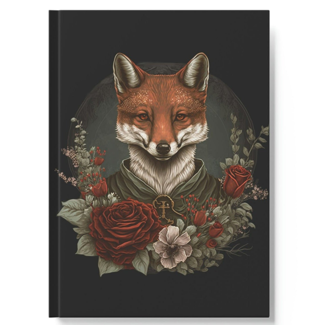 Fox and Roses Hard Backed Journal
