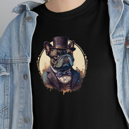 French Bulldog Portrait Cotton Tee - a perfect gift for the frenchy lover or any bull dog fan