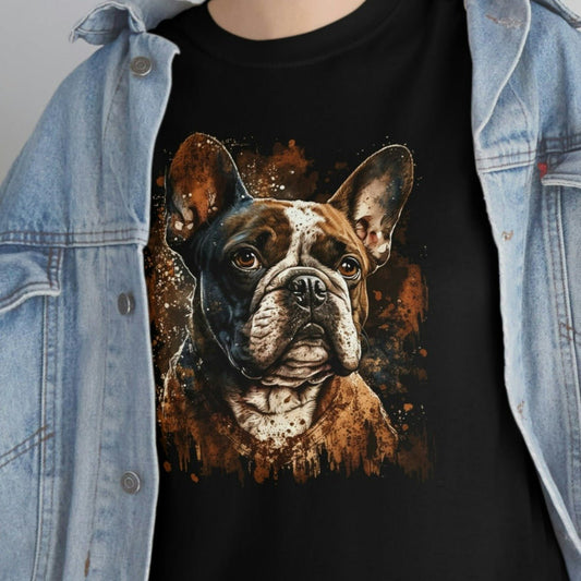French Bulldog Portrait Cotton Tee II - a perfect gift for the frenchy lover or any bull dog fan