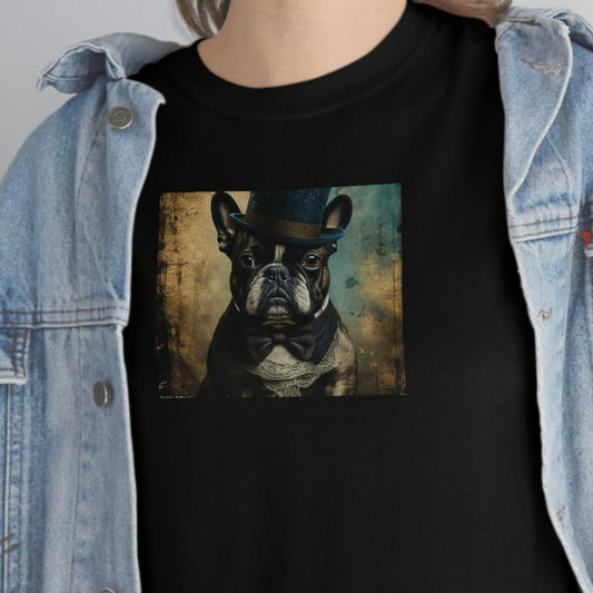 French Bulldog Portrait Cotton Tee IV - a perfect gift for the frenchy lover or any bull dog fan