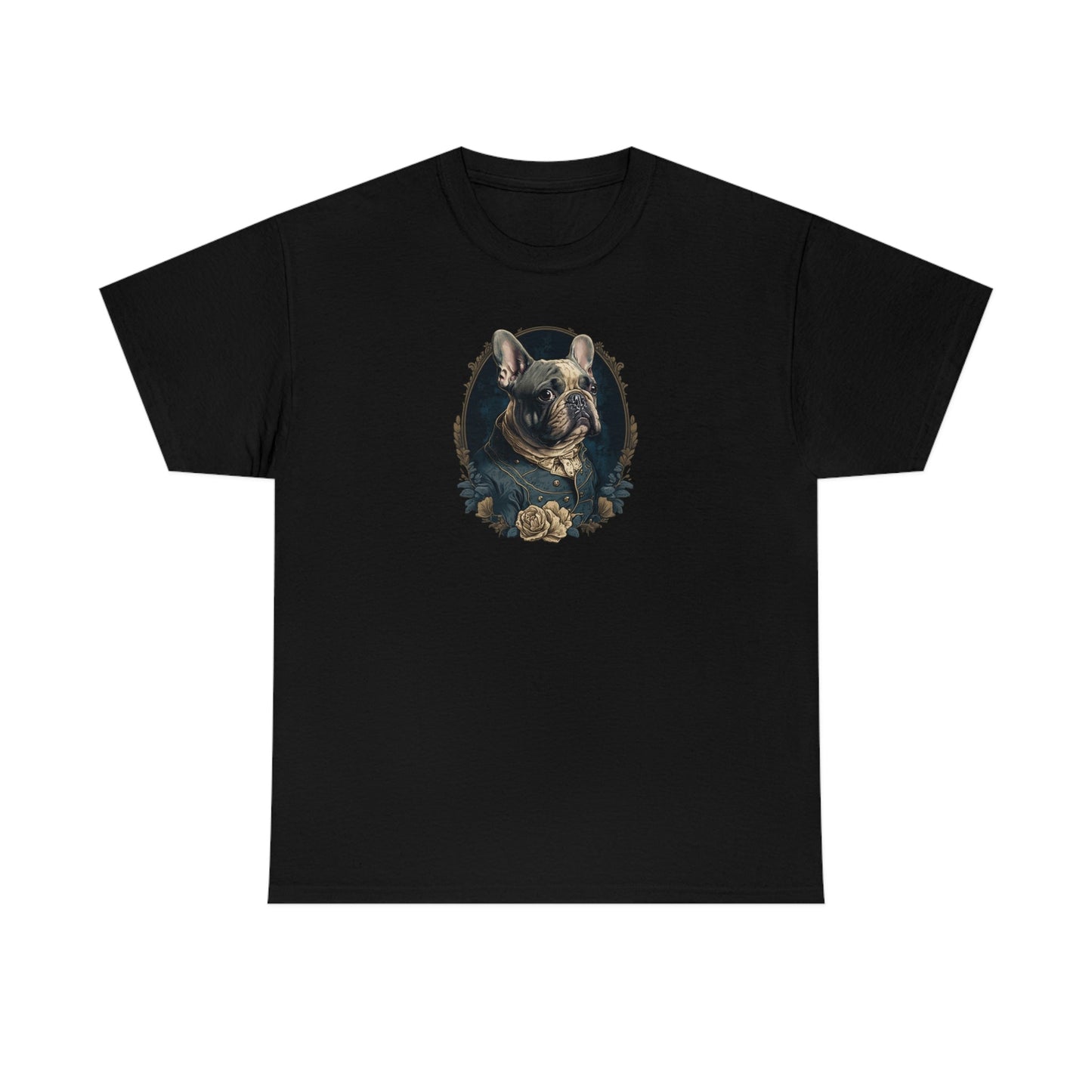 French Bulldog Portrait Cotton Tee V - a perfect gift for the frenchy lover or any bull dog fan