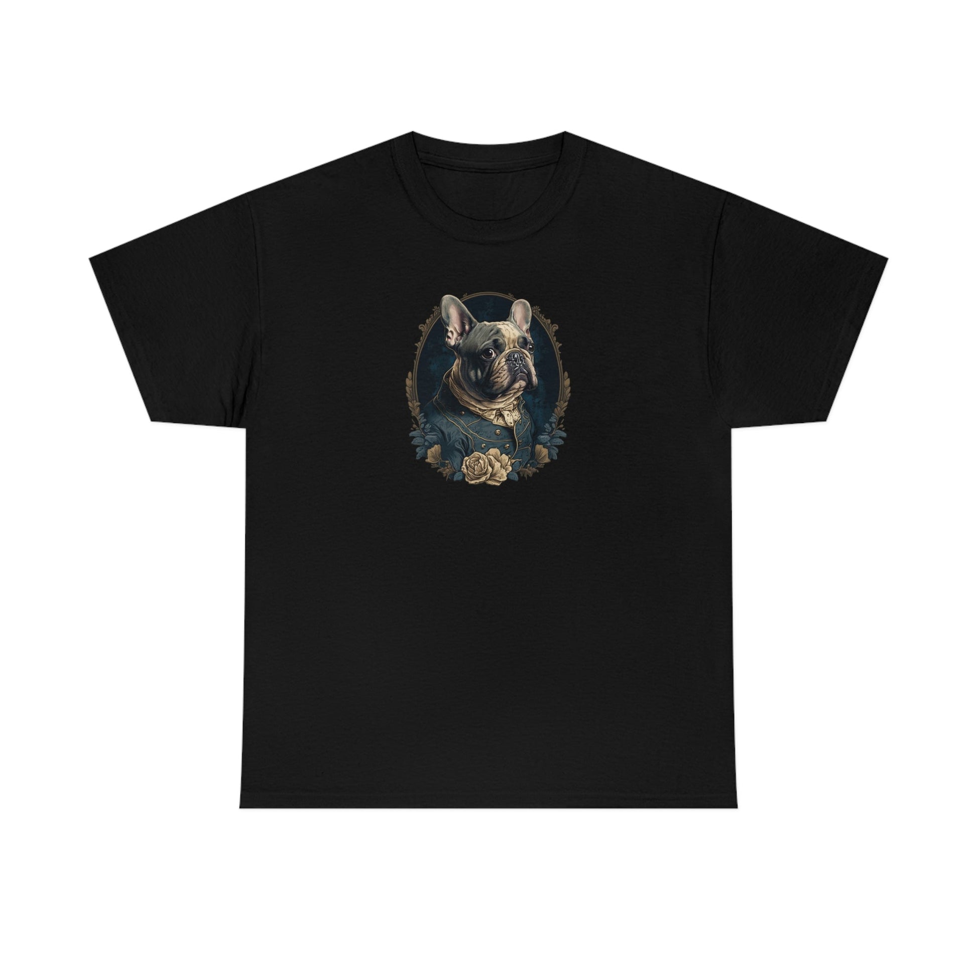 French Bulldog Portrait Cotton Tee V - a perfect gift for the frenchy lover or any bull dog fan