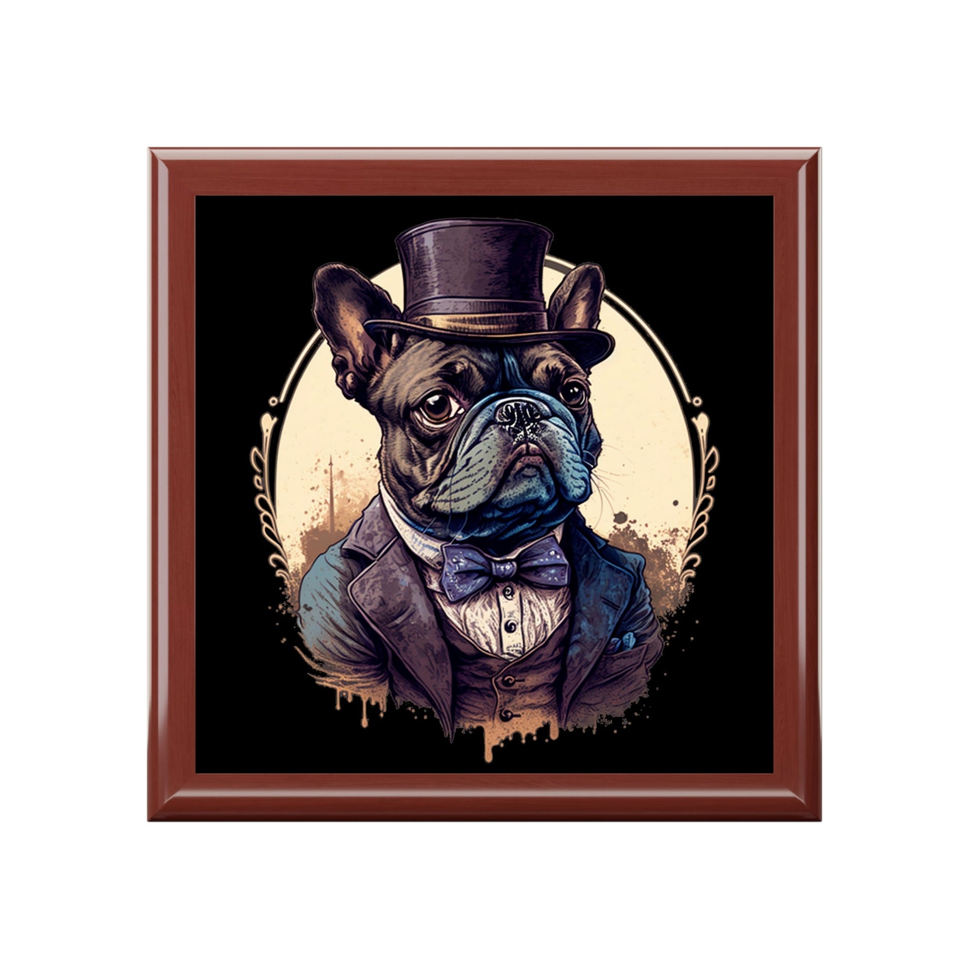 French Bulldog Portrait Jewelry Keepsake Box II - a perfect gift for the frenchy lover or any bull dog fan