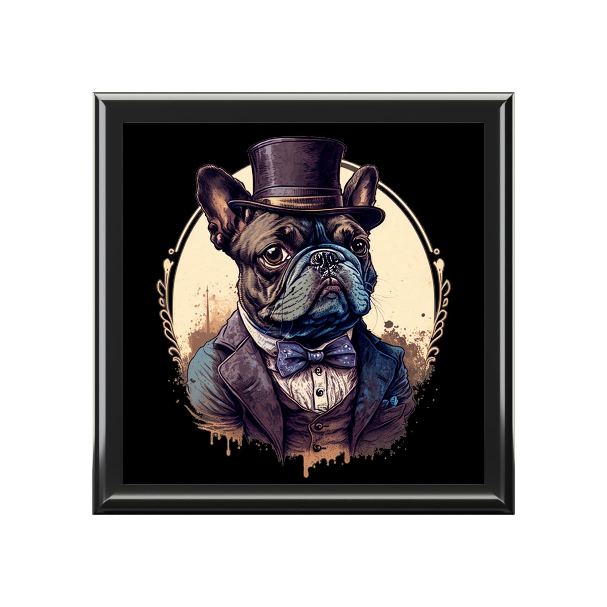 French Bulldog Portrait Jewelry Keepsake Box II - a perfect gift for the frenchy lover or any bull dog fan