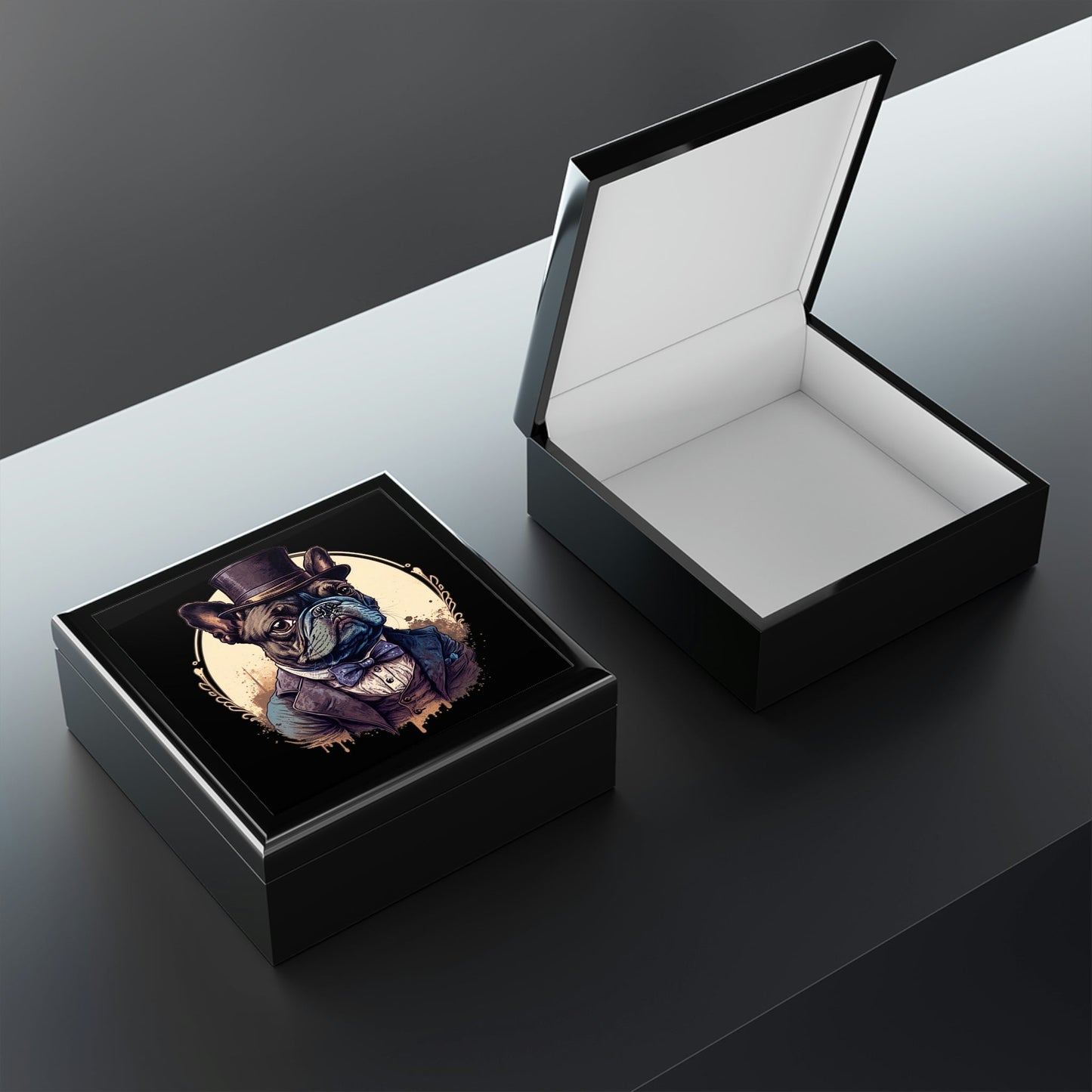 French Bulldog Portrait Jewelry Keepsake Box II - a perfect gift for the frenchy lover or any bull dog fan