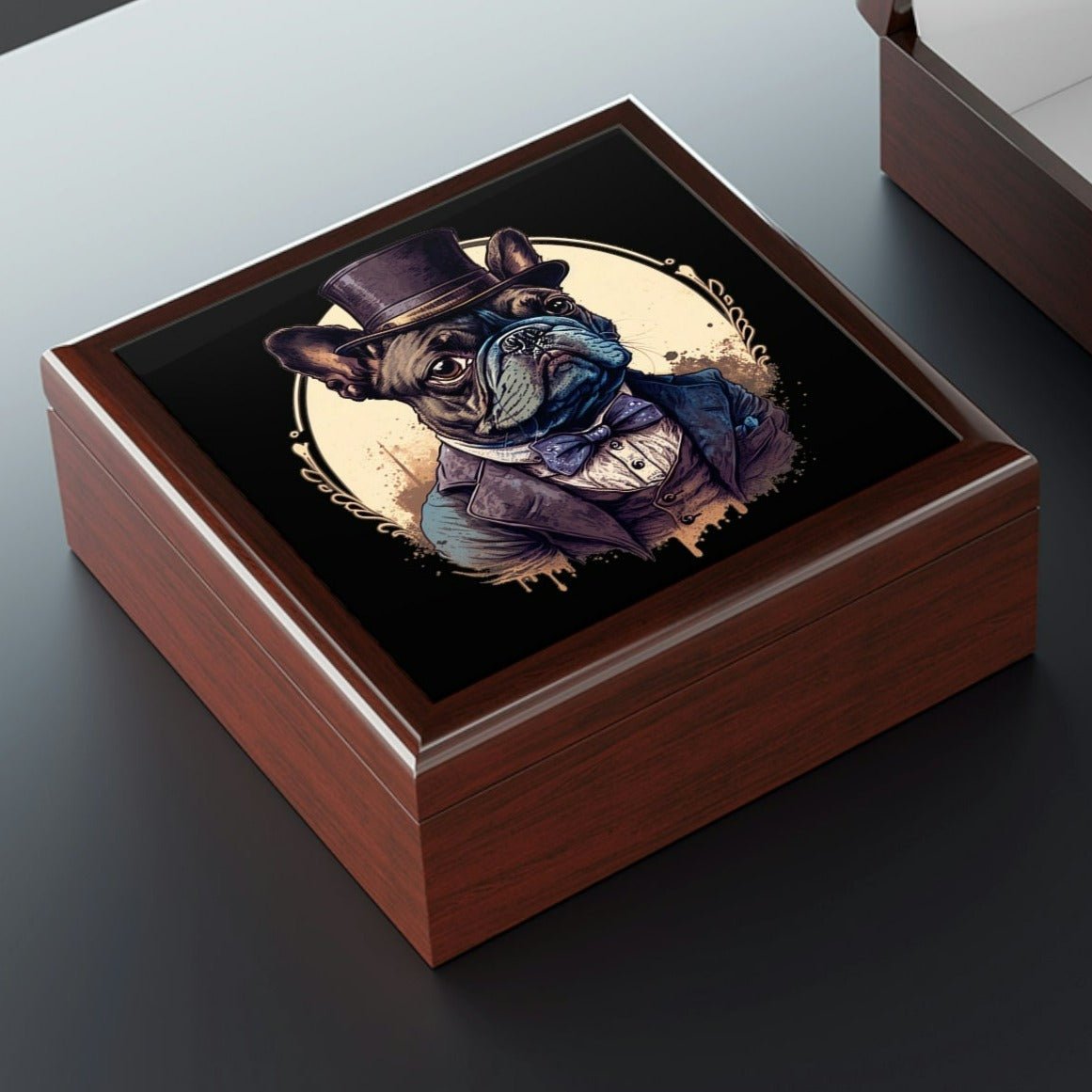 French Bulldog Portrait Jewelry Keepsake Box II - a perfect gift for the frenchy lover or any bull dog fan