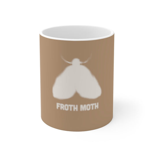 Froth Moth Coffee mug for foam lovers Mug 11oz chai latte cappuccino macchiato