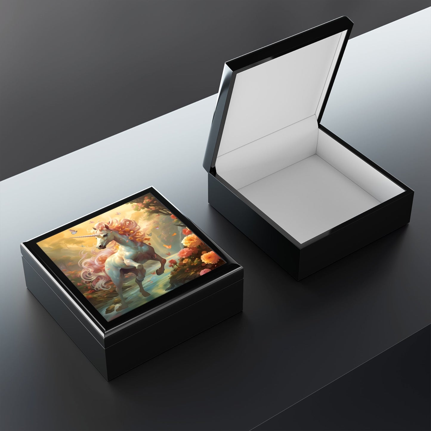 Fun and Feisty Unicorn Jewelry Box