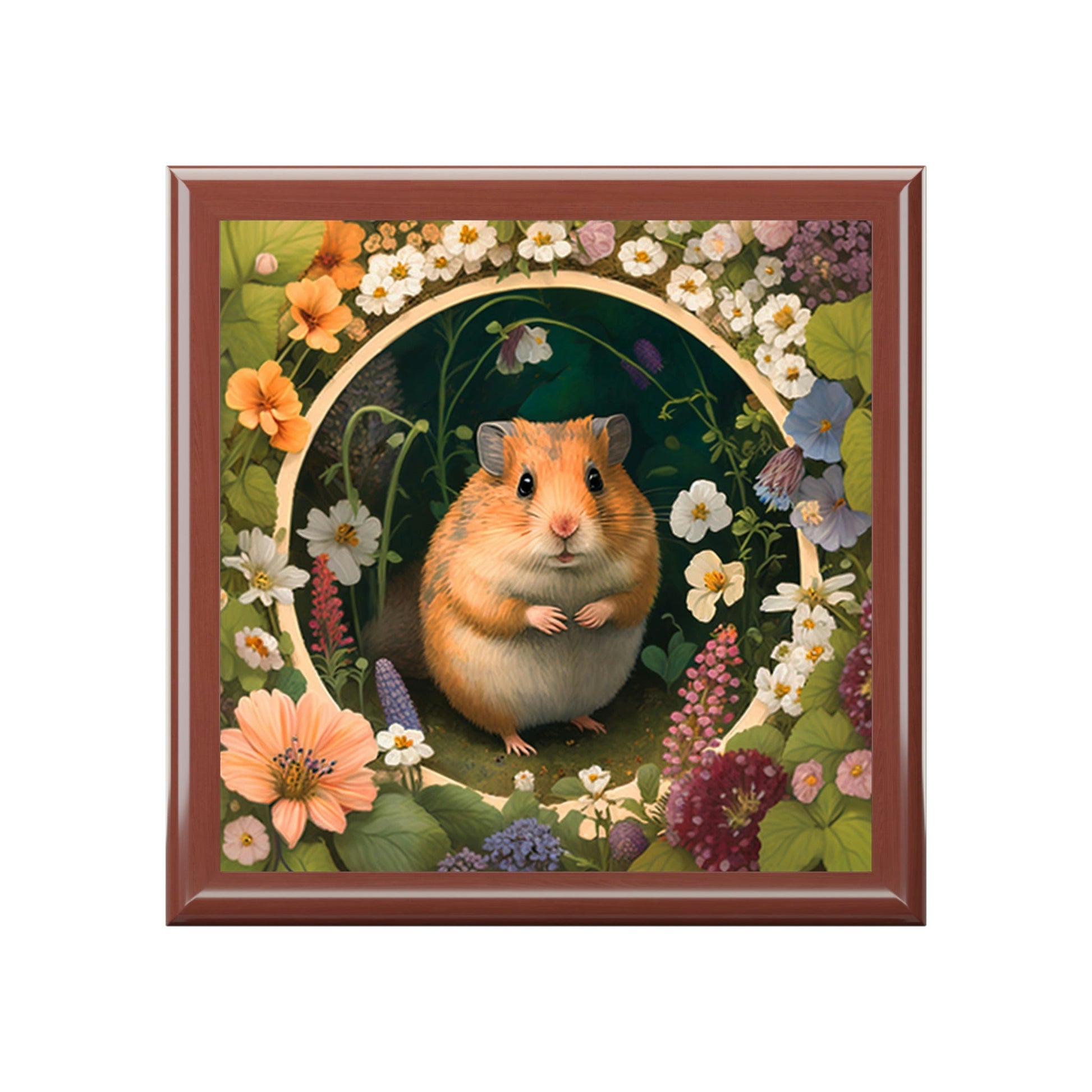 Garden Hamster Jewelry Box