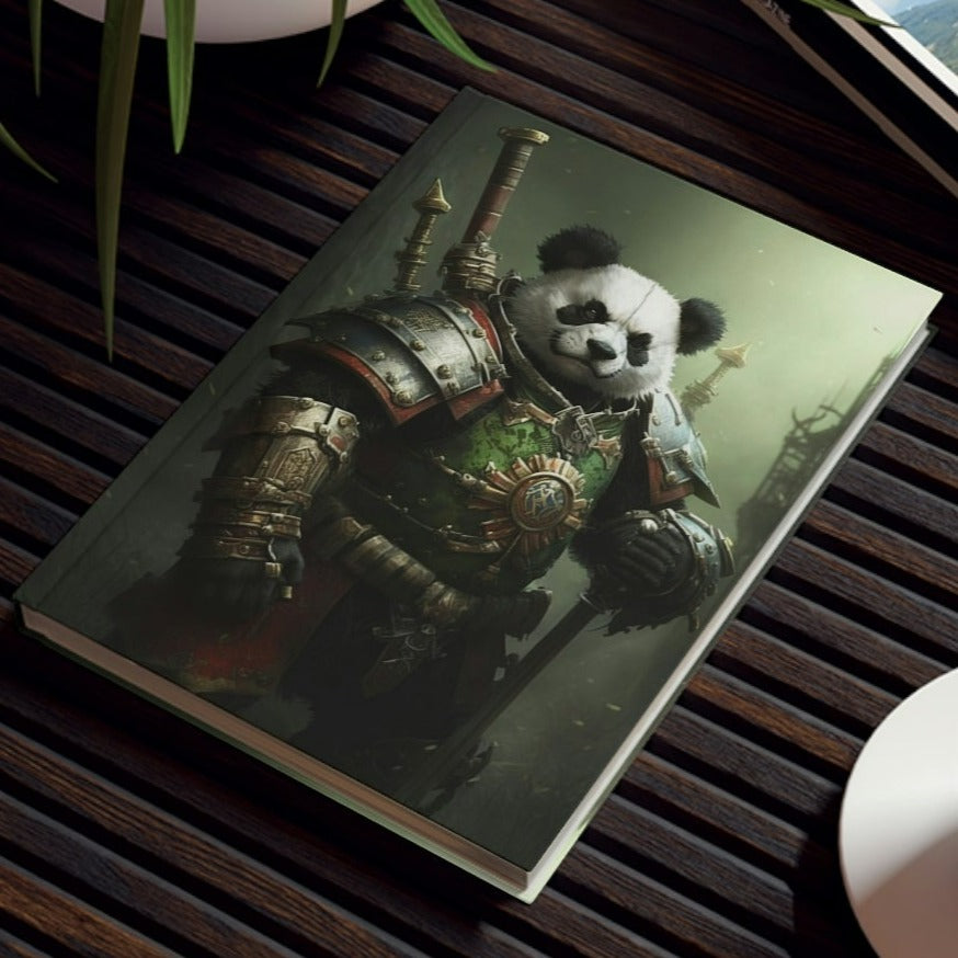 General Panda Bear in Battle Gear Hard Backed Journal