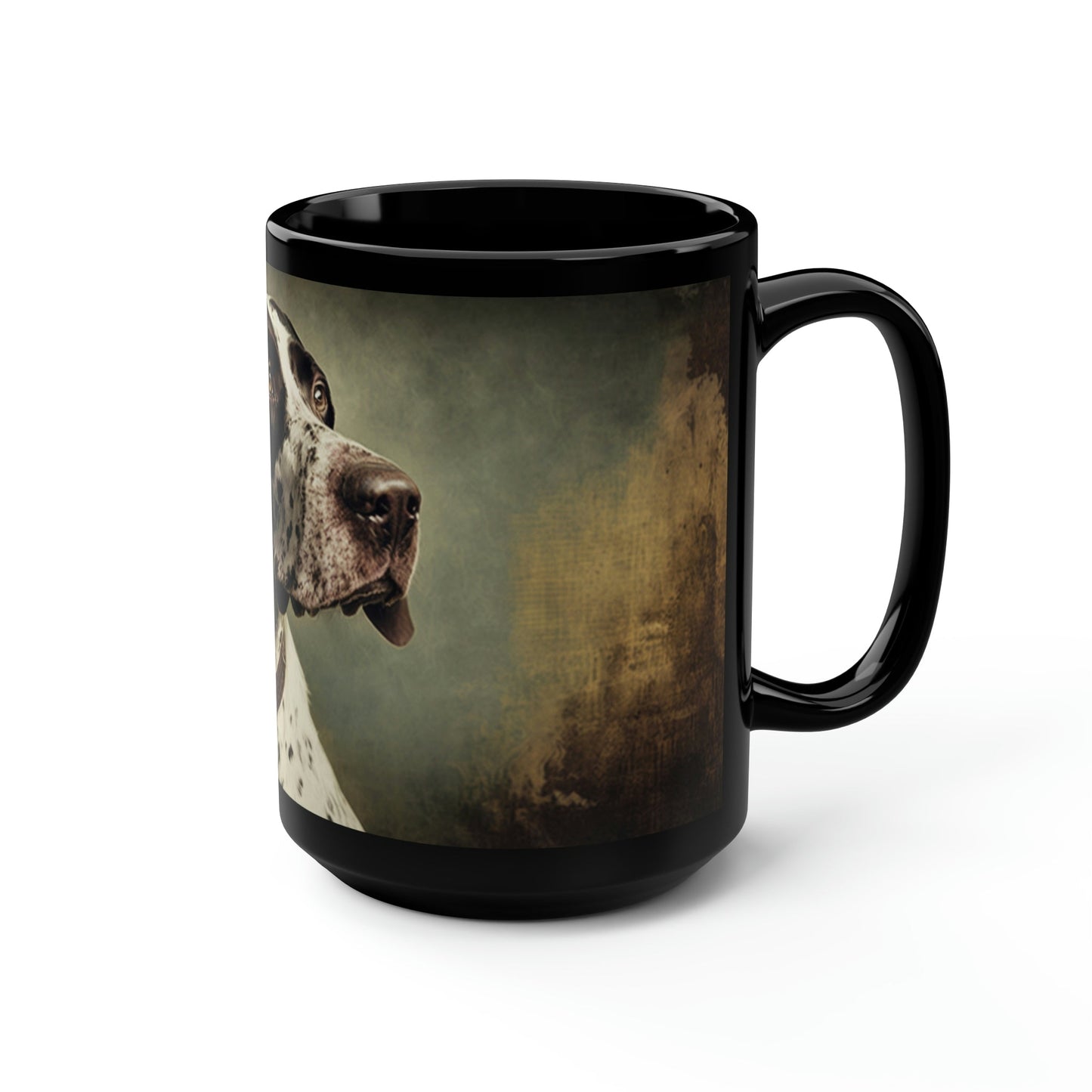 German Shorthaired Pointer Portrait - 15 oz Coffee Mug