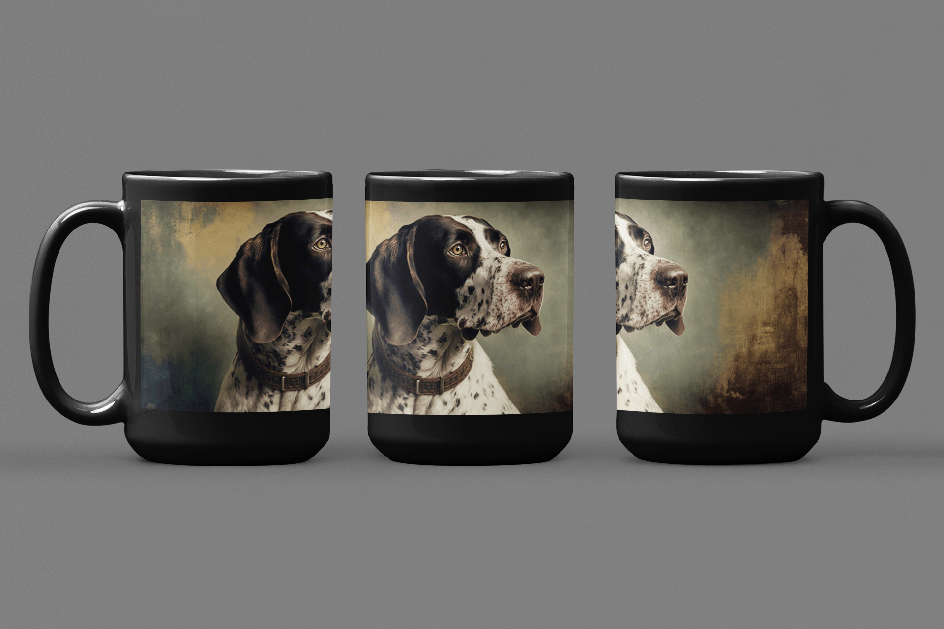 German Shorthaired Pointer Portrait - 15 oz Coffee Mug