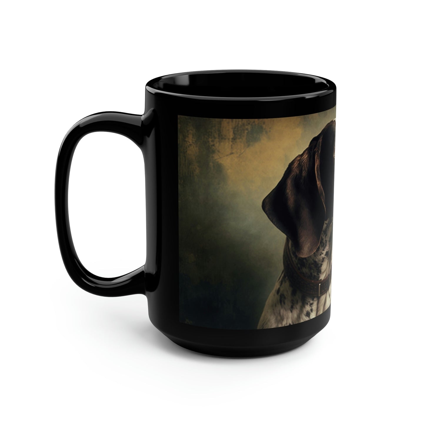 German Shorthaired Pointer Portrait - 15 oz Coffee Mug