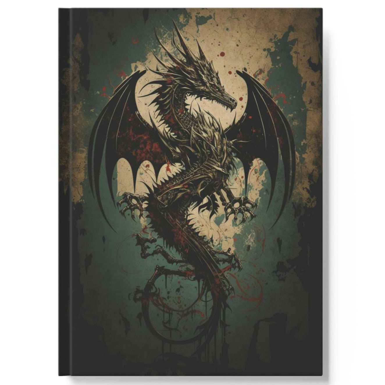 Grunge Dragon Hard Backed Journal
