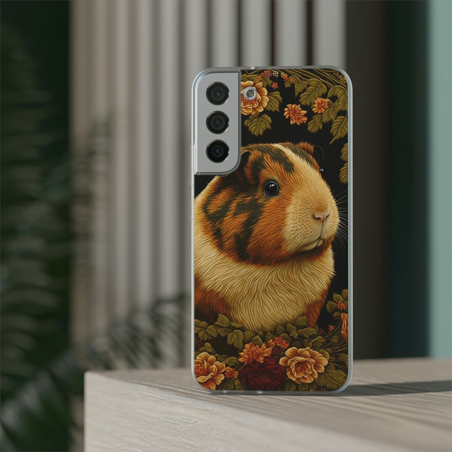 Guinea Pig in the Garden Phone Cases