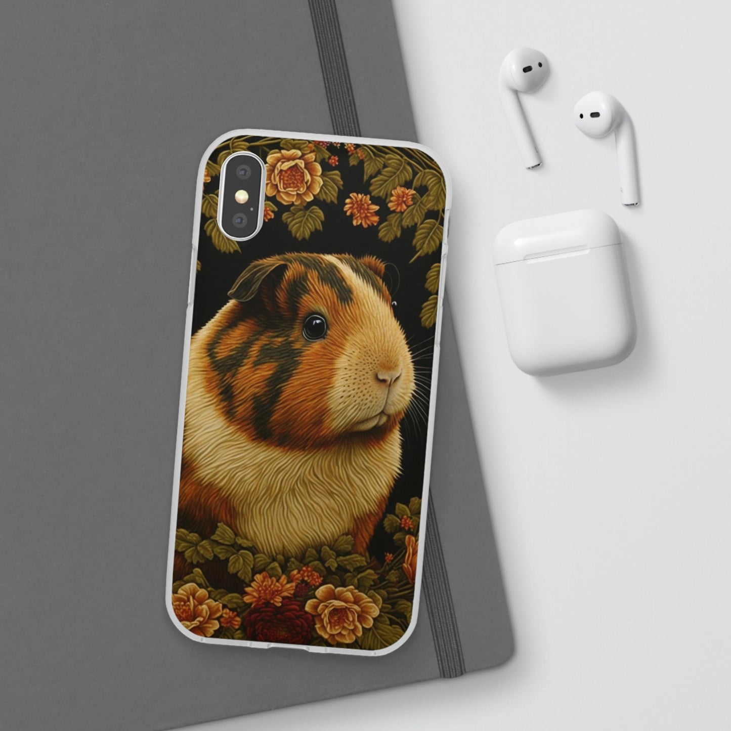 Guinea Pig in the Garden Phone Cases