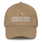 Hamster Hat | World's Best Hamster Dad | Perfect gift for the Pet Hamster lover!