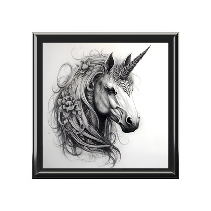 Hand Drawn Unicorn Gift & Jewelry Box