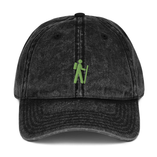 Hiker Vintage Cotton Twill Cap | Perfect gift for the Outdoors, Camping & Hiking Enthusiast! | Multiple Hat Colors Available