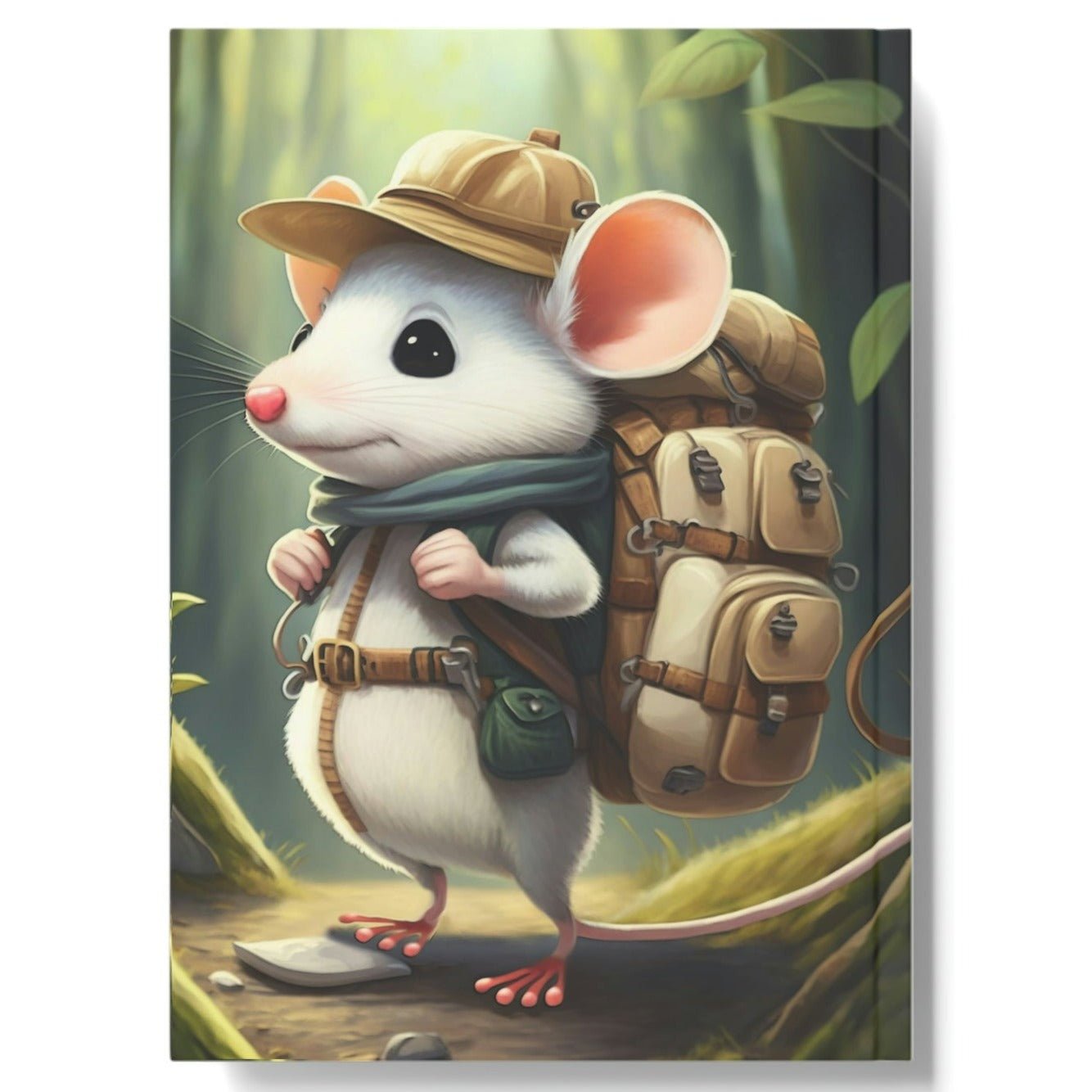 Hiking Mouse Hard Backed Journal