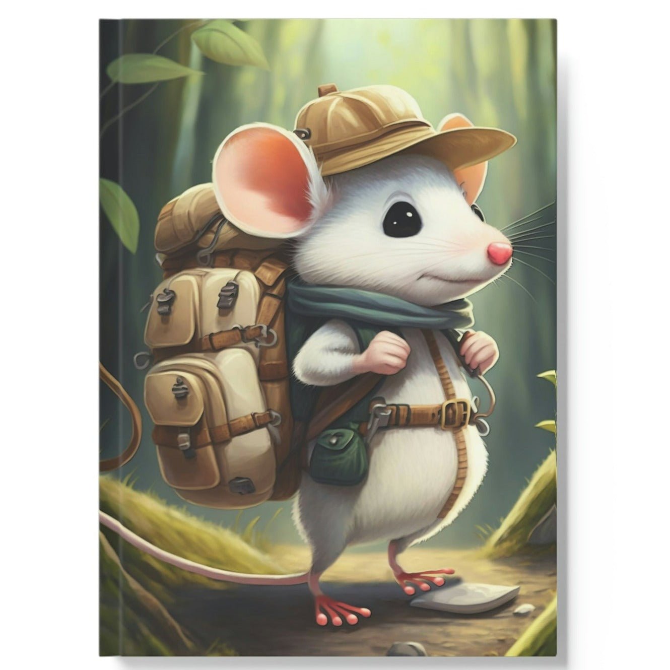 Hiking Mouse Hard Backed Journal