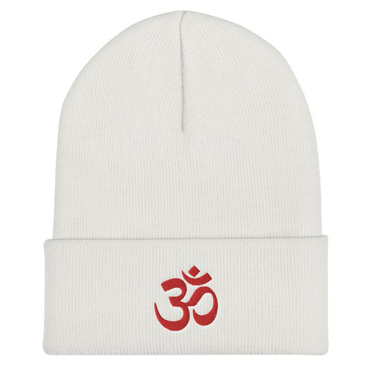 Hindu Om Cuffed Beanie for the Spiritually Evolved | Yoga Atman and Brahman