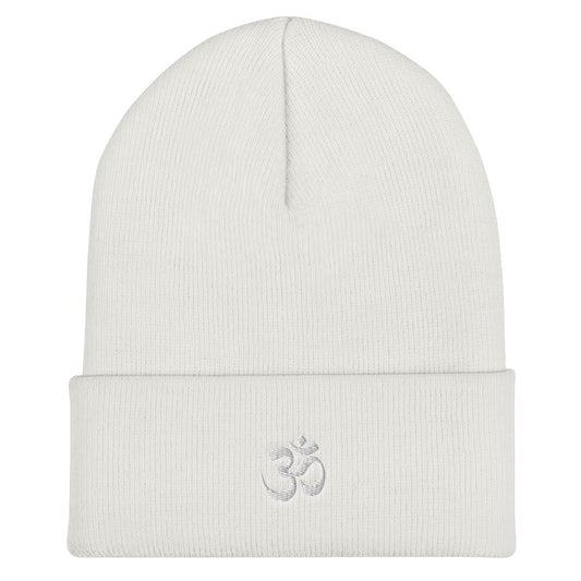 Hindu Om Cuffed Beanie for the Spiritually Evolved | Yoga Atman and Brahman