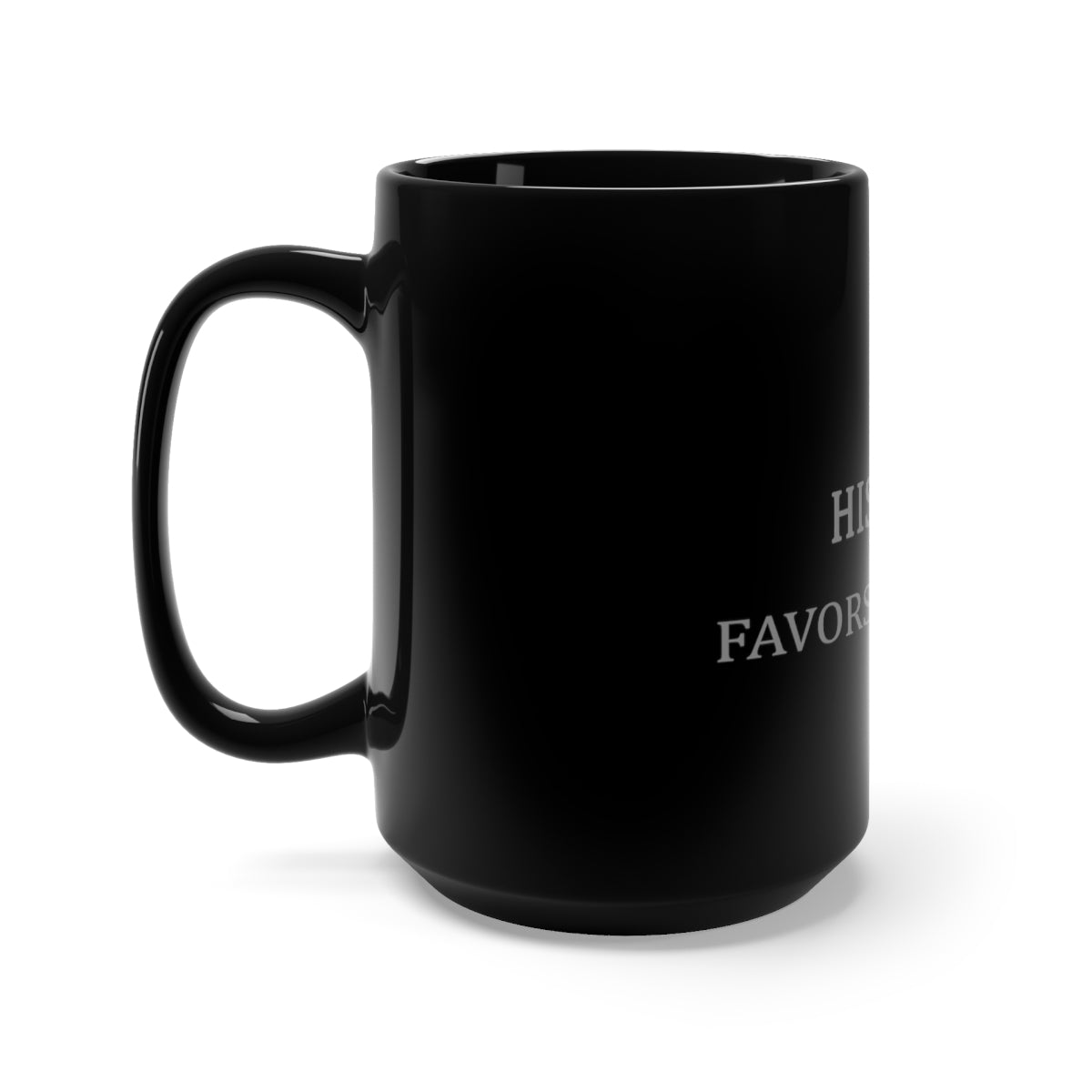 History Favors Liberals Black Mug 15oz