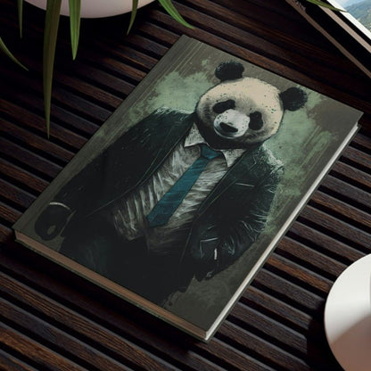 Home from Work Panda Family Hard Backed Journal
