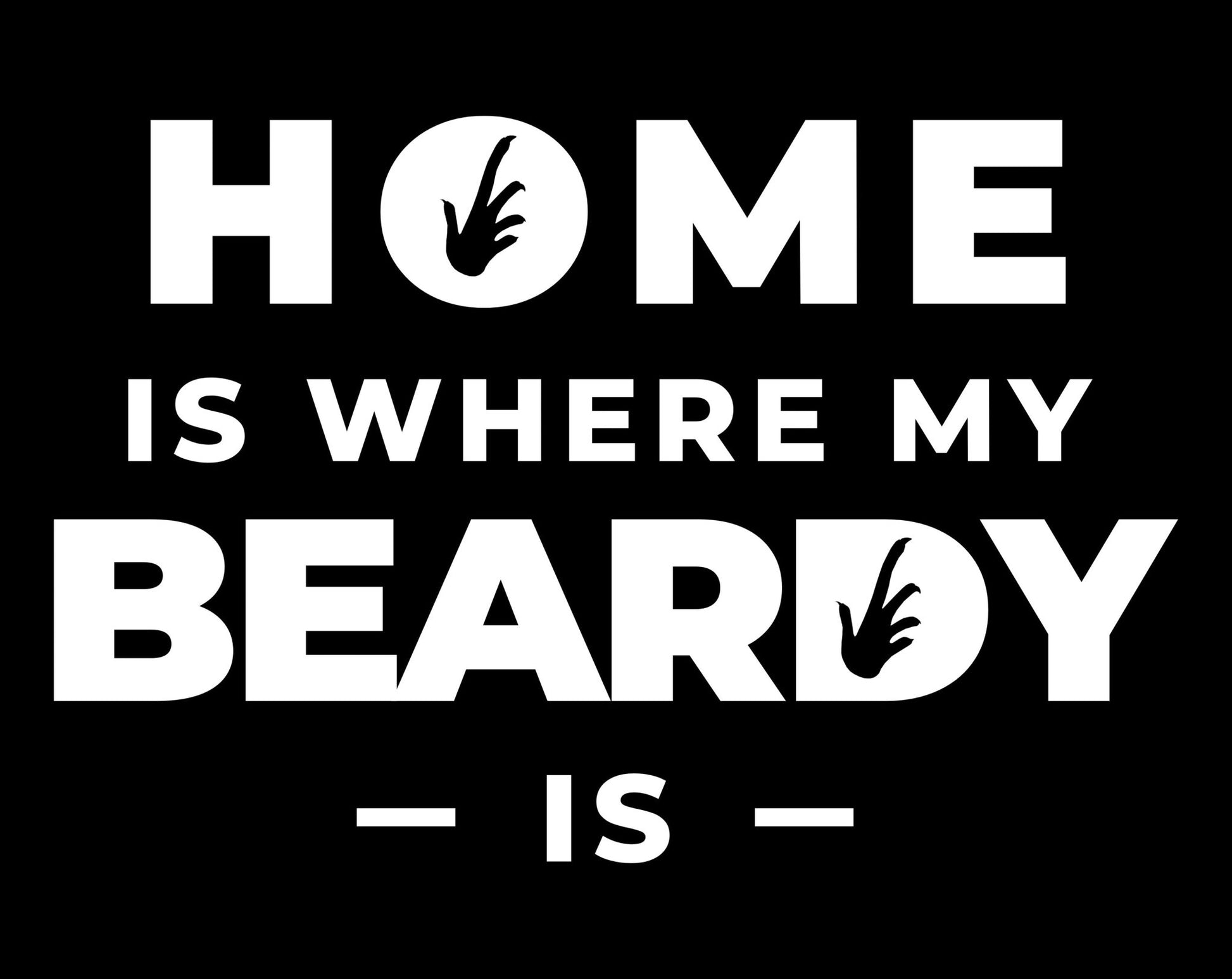 Home is Where My Beardy Is Heavy Cotton T-Shirt
