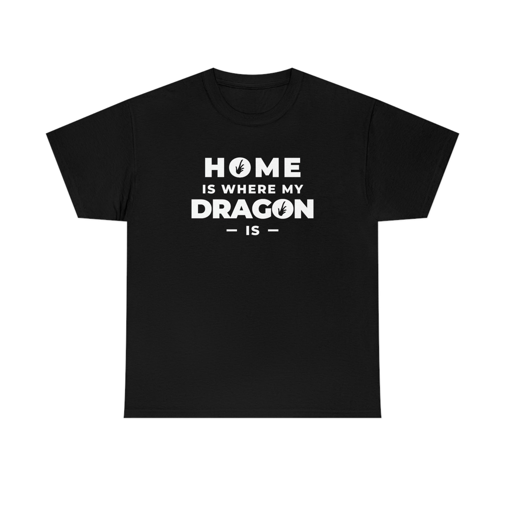 Home is Where My Dragon Is Heavy Cotton T-Shirt