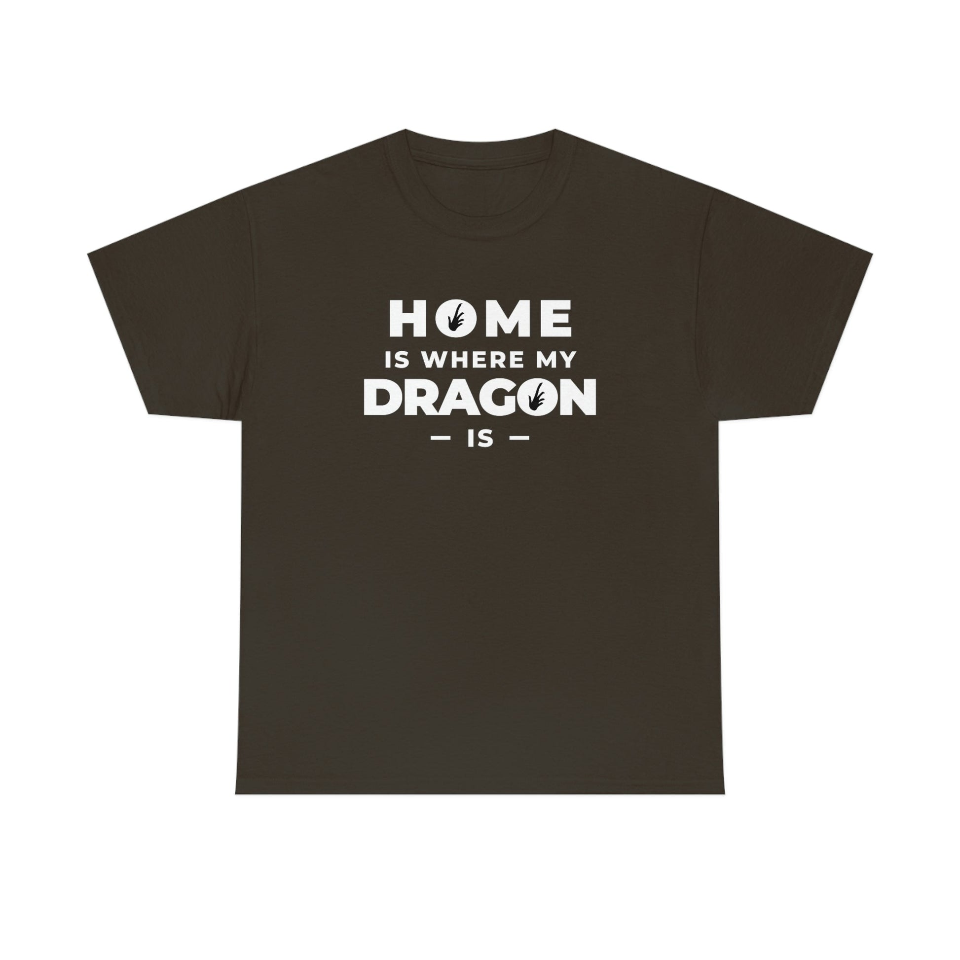 Home is Where My Dragon Is Heavy Cotton T-Shirt