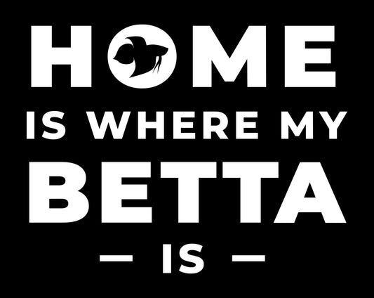 Home is Where the Betta Is Heavy Cotton T-Shirt