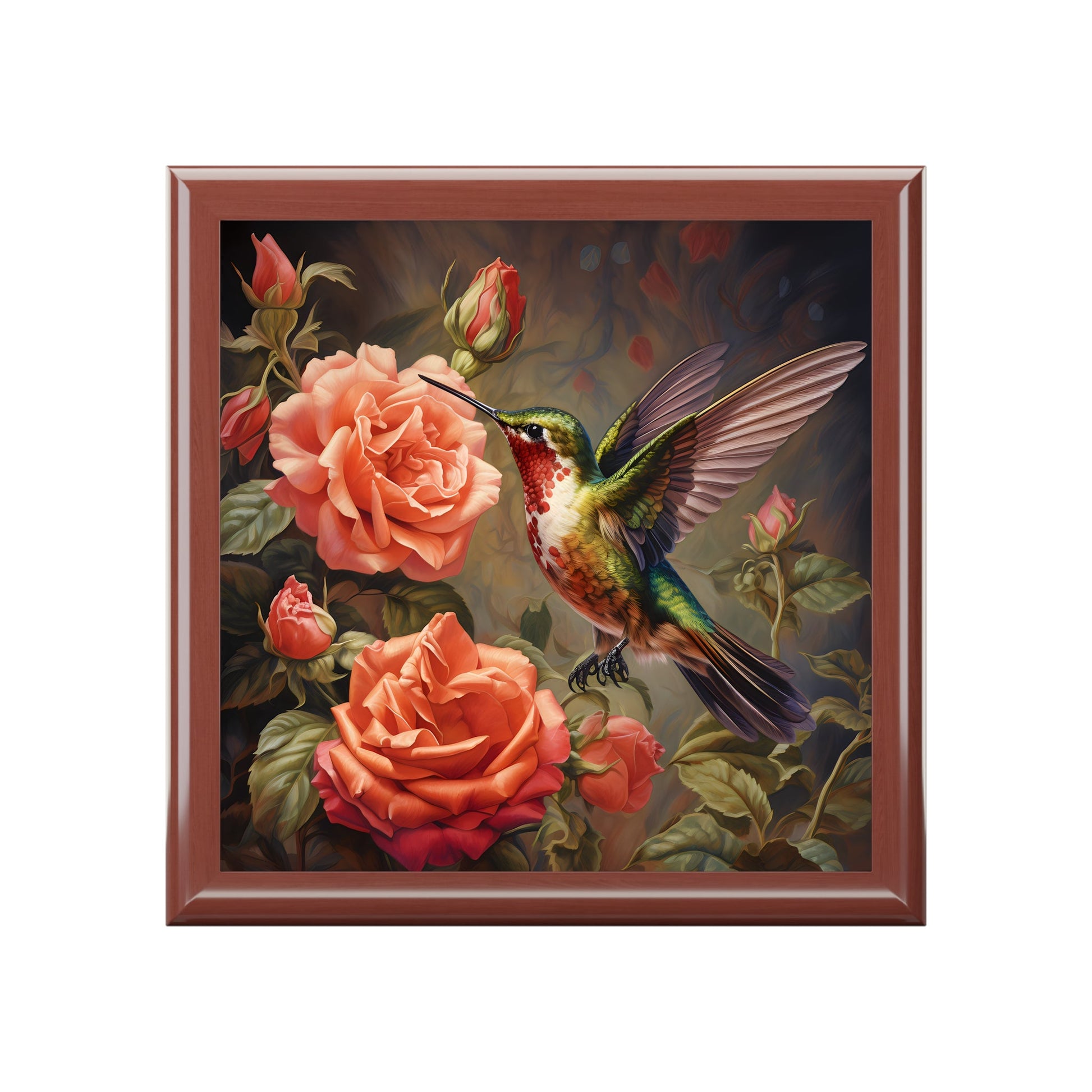 Hummingbird by Hibiscus Trinket and Jewelry Box