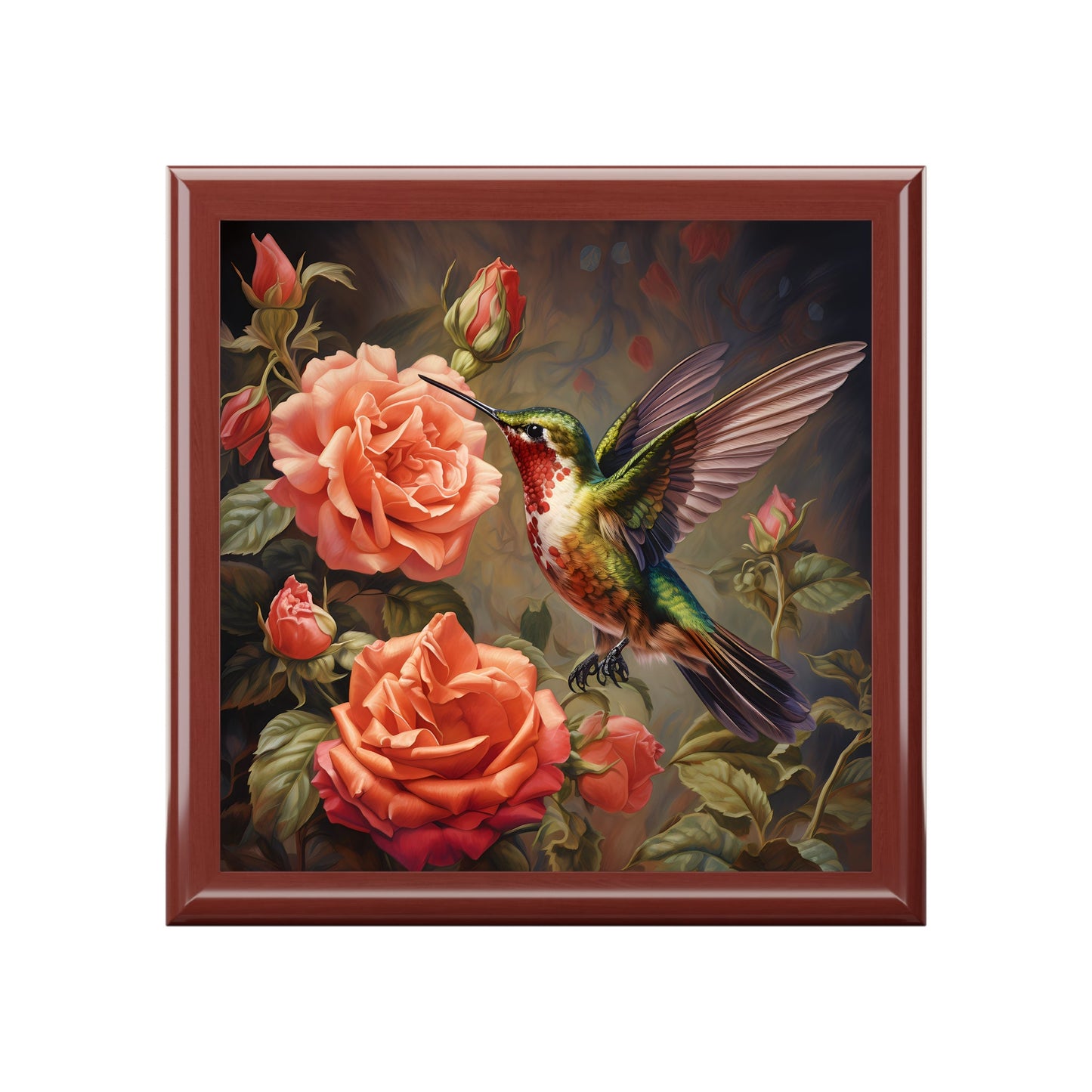 Hummingbird by Hibiscus Trinket and Jewelry Box