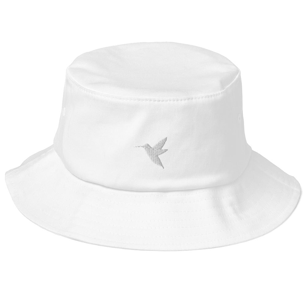 Hummingbird Old School Bucket Hat | Perfect Gift for the Bird Lover with a Soft Spot for Hummers