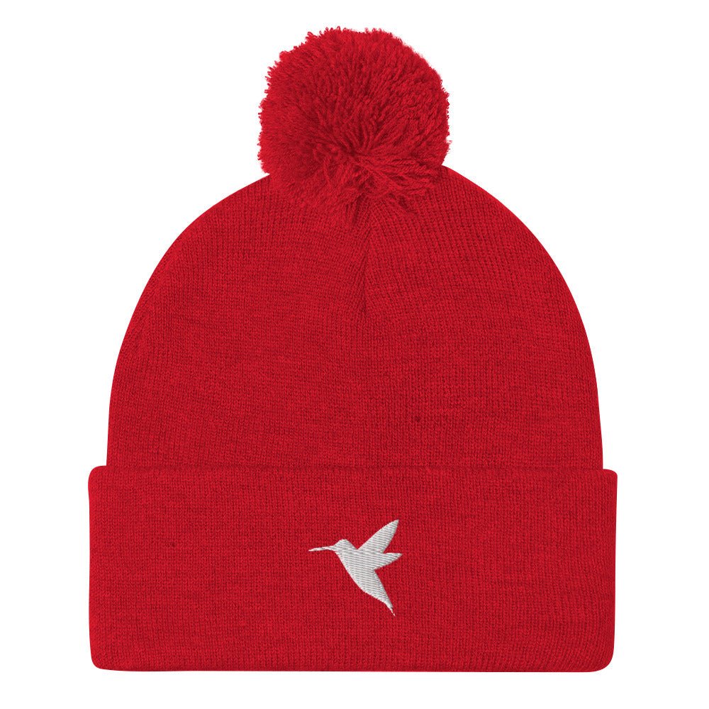Hummingbird Pom-Pom Beanie | Perfect Gift for the Bird Lover with a Soft Spot for Hummers