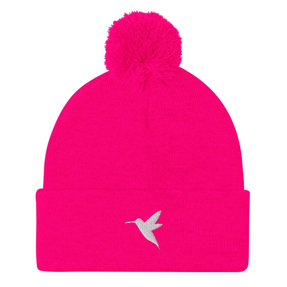 Hummingbird Pom-Pom Beanie | Perfect Gift for the Bird Lover with a Soft Spot for Hummers