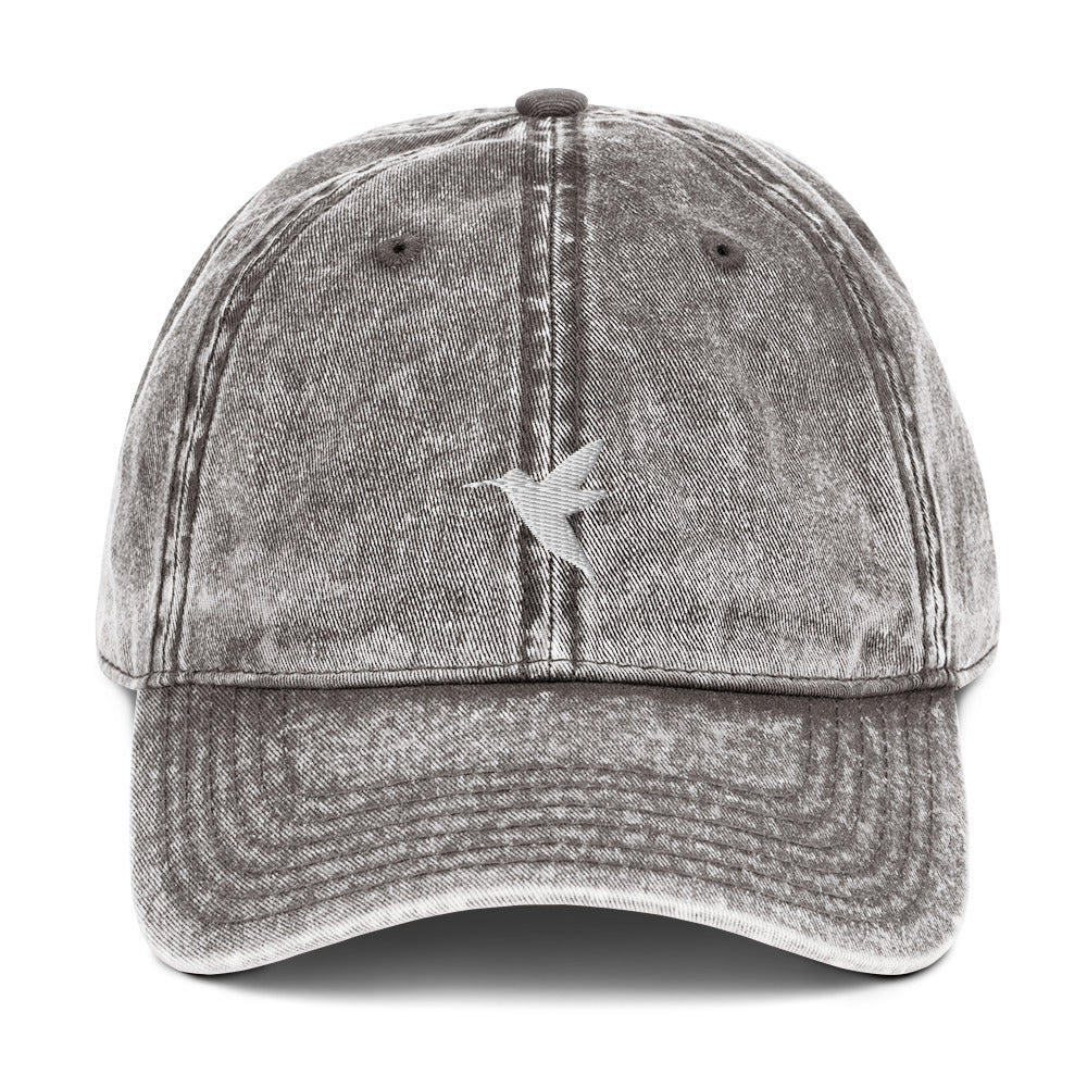 Hummingbird Vintage Cotton Twill Cap | Perfect Gift for the Bird Lover with a Soft Spot for Hummers