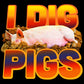 I Dig Pigs Black Mug 15oz