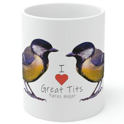 I Love Great Tits Ceramic Mug 11oz