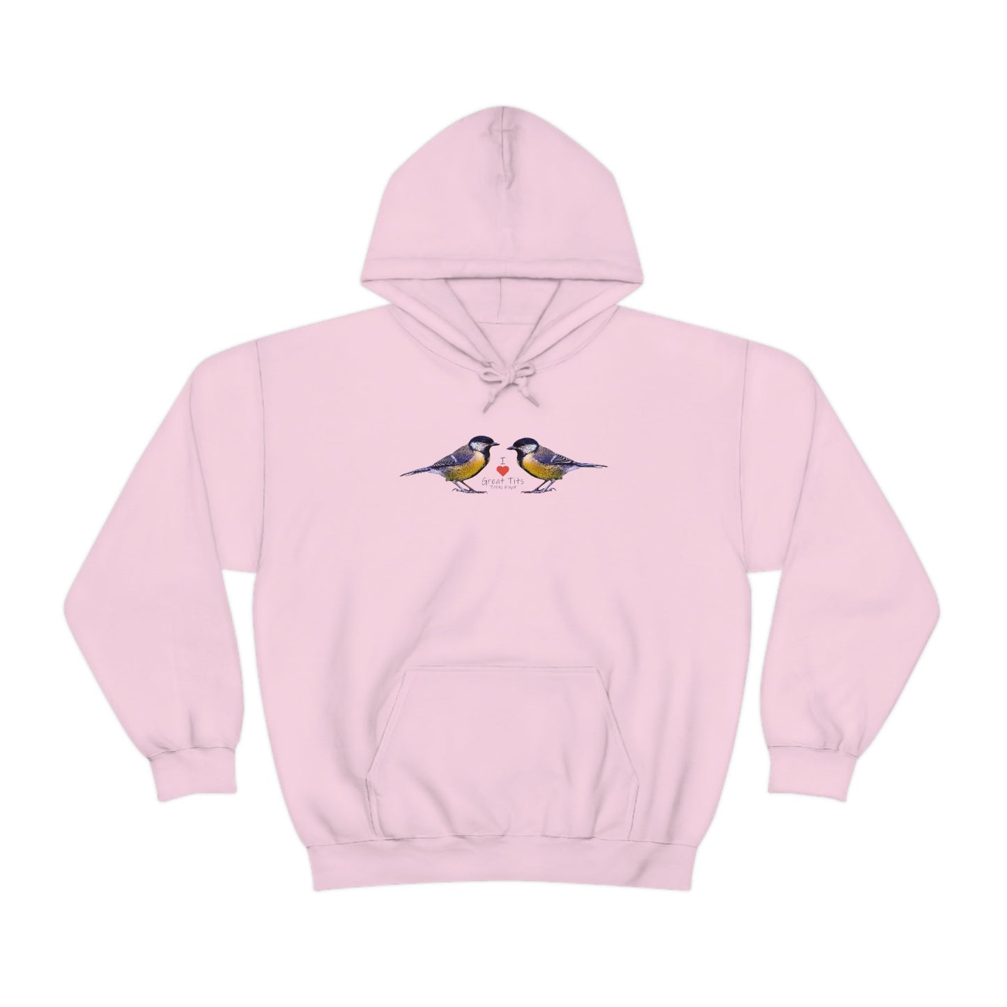 I Love Great Tits Heavy Blend Hooded Sweatshirt