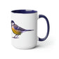 I Love Great Tits Two-Tone Coffee Mugs - 15oz