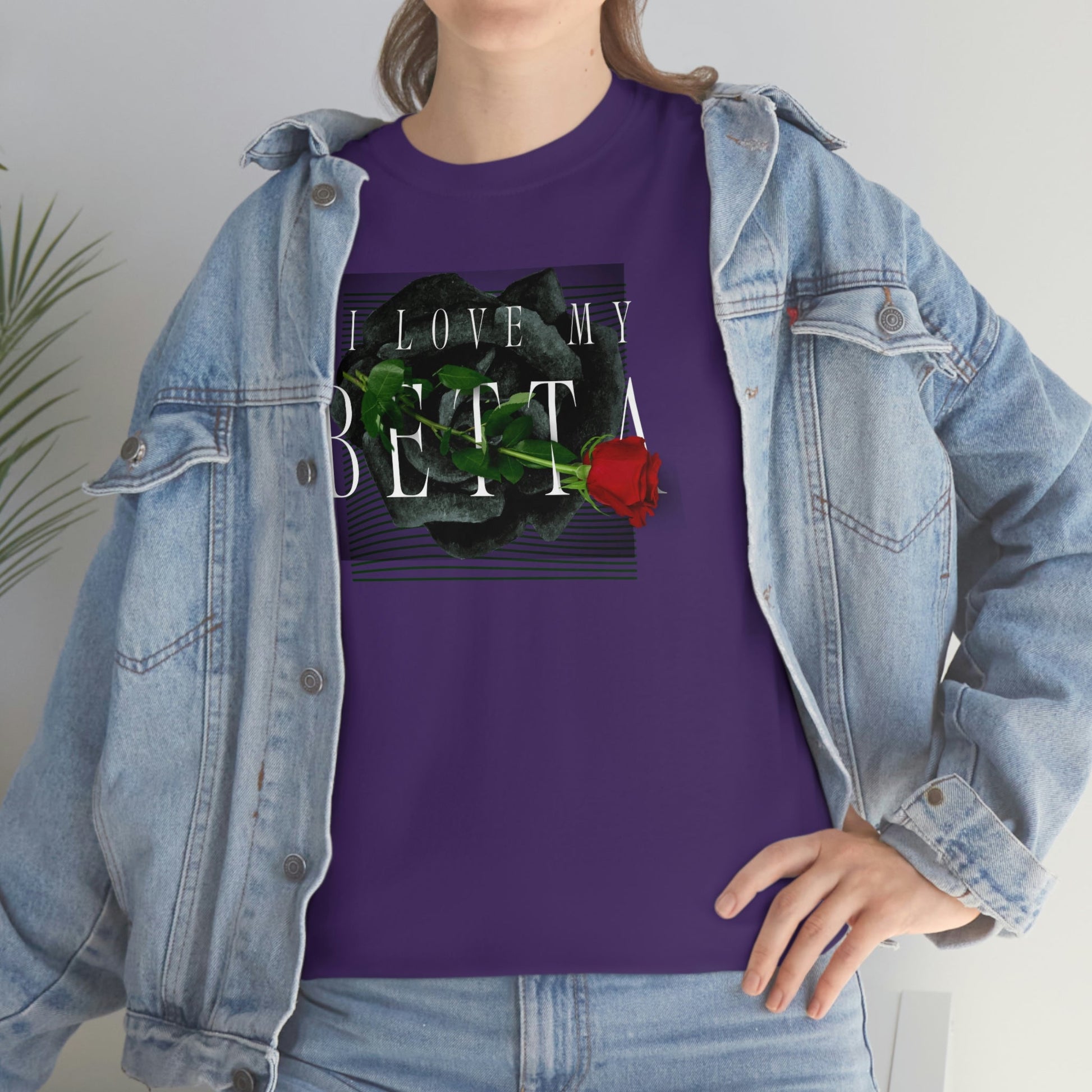 I Love My Betta Heavy Cotton T-Shirt